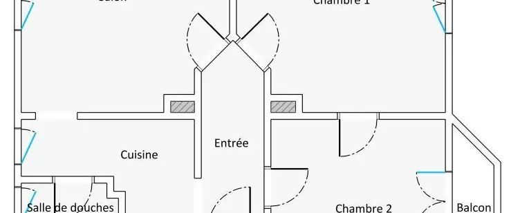 Appartement à louer 3 pièces 64m² - Photo 1