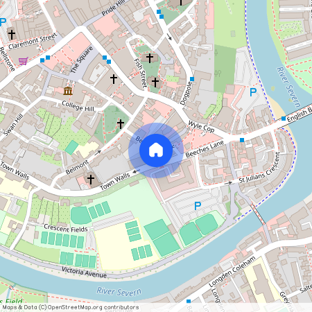 Beechwood House, Town Walls, Shrewsbury