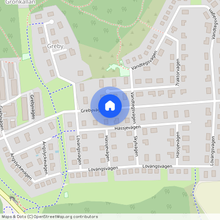 Grebyvägen, Kimstad