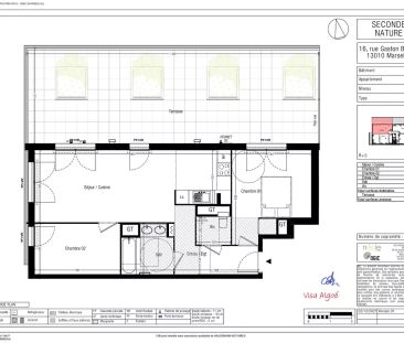 Appartement Marseille 3 pièce(s) de 64m2 - Photo 6