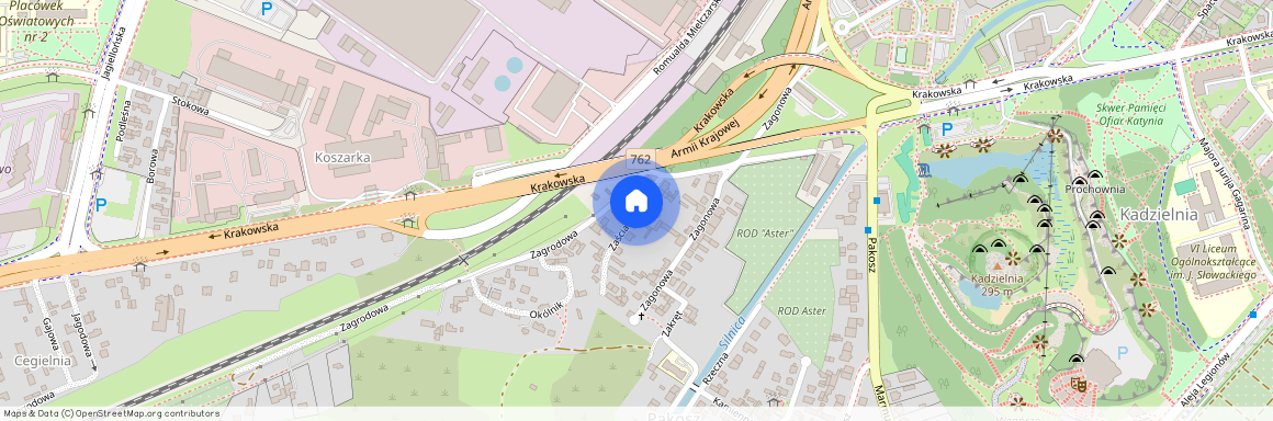 ul. Zaścianek, Pakosz, Kielce, świętokrzyskie