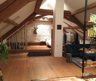 L'ambiance d'un loft au cœur du Stedtli - avec vue sur le lac de Morat - Foto 1