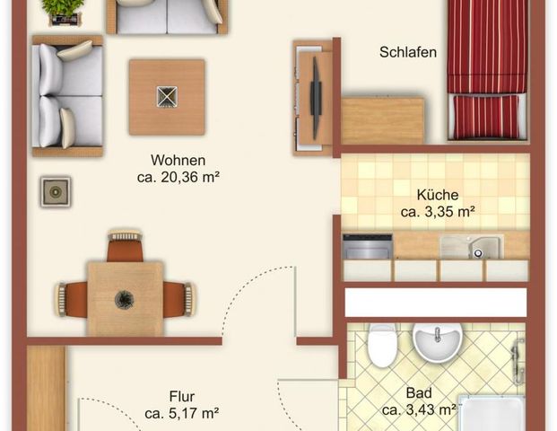 Preiswerte Single- oder Seniorenwohnung mit ebenerdigem Zugang - Foto 1
