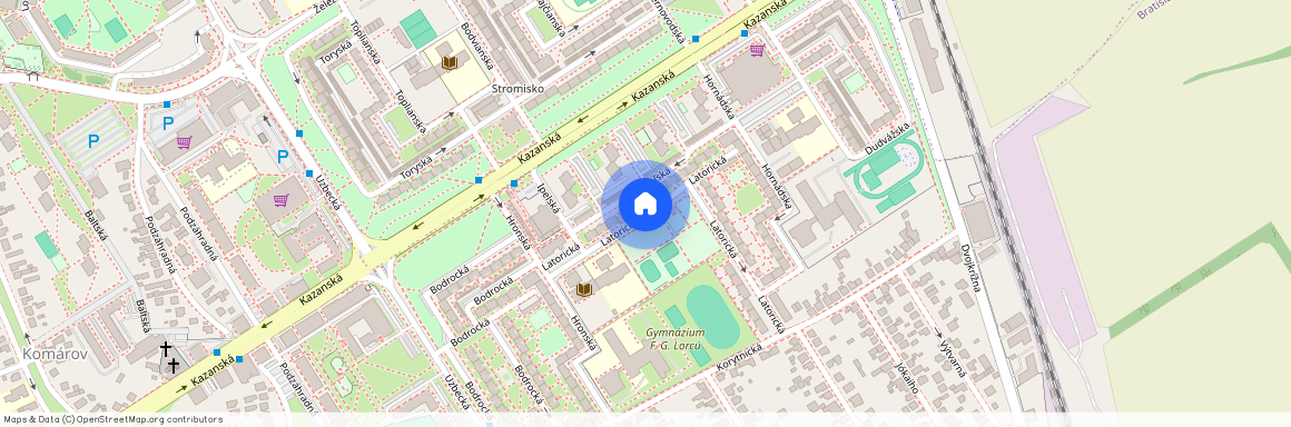 Latorická, Bratislava - Dolné hony, Bratislava - Podunajské Biskupice