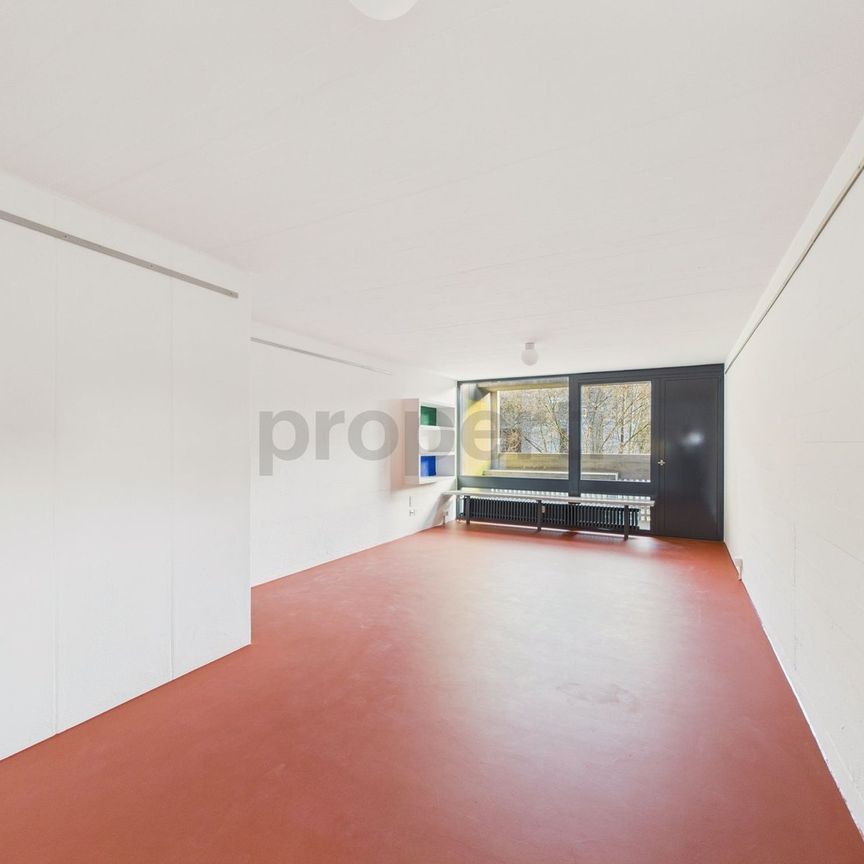 Wohnen in einer Ikone der Schweizer Architektur | Einzigartige Maisonettewohnung im denkmalgeschützten Atelier-5-Ensemble in Flamatt - Photo 1