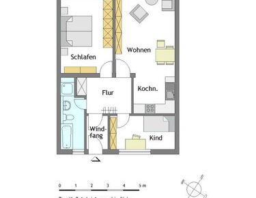 3-Zimmer-Wohnung in Mülheim-Saarn - Foto 1