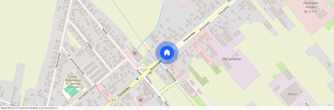 ul. Poznańska, Komorniki, Komorniki, poznański, wielkopolskie, Wiry