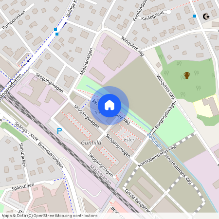 Åkare Engströms Väg, Spånga