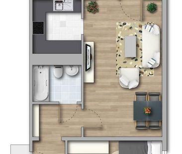 Smarte 2-Raumwohung am Melchendorfer Markt sucht Nachmieter - Photo 1