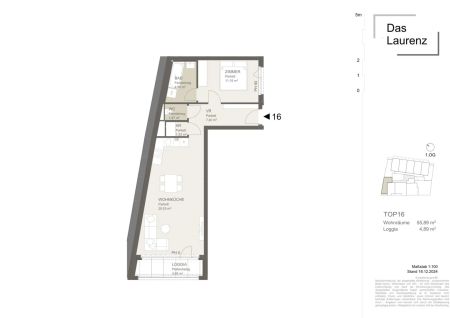 ERSTBEZUG -=Das Laurenz= 2 Zimmer Wohnung mit Loggia U3 - 1 Bedroom apartment with Loggia - Photo 2