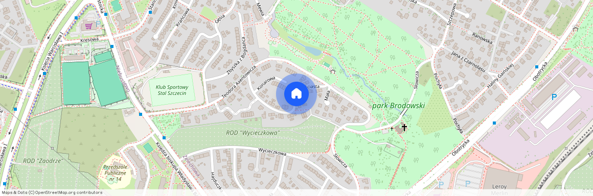 ul. Liściasta, Żelechowa, Północ, Szczecin, zachodniopomorskie