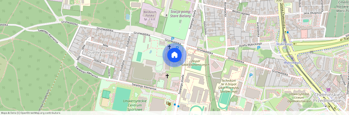 Bielany, ul. św. Józefa, Toruń