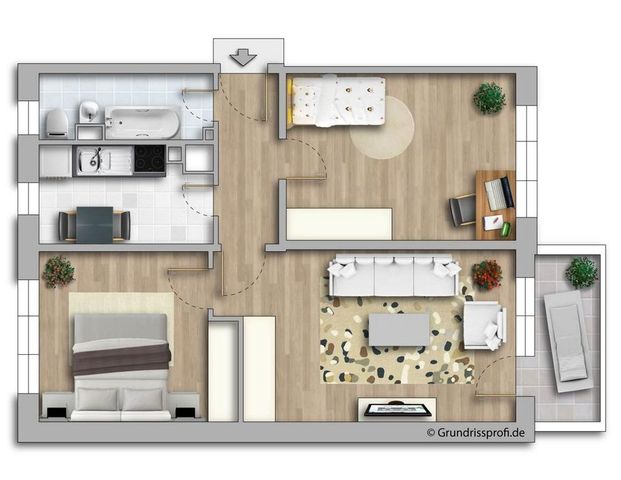 * Familienwohnung * Einbauküche * nach Vereinbarung * - Foto 1