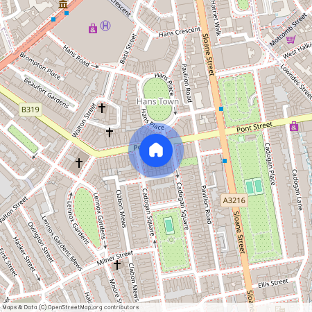 Pont Street, Knightsbridge, London, SW1X