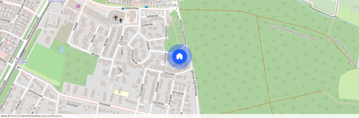 ul. Cyranek, Brynów-Osiedle Zgrzebnioka, Katowice, śląskie