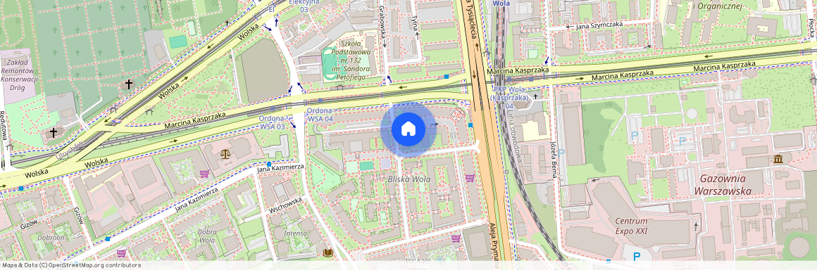 ul. Marcina Kasprzaka, Odolany, Wola, Warszawa, mazowieckie