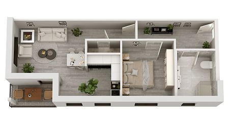 *Highlight* NEUBAU-Mehrfamilien-Effizienzhaus 40+* 12 WE voll möblierte Wohnungen für Ankermieter - Foto 5