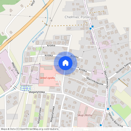 ul. Krótka, Chełmiec, Chełmiec, nowosądecki, małopolskie