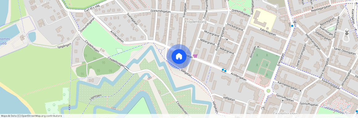 Artillerigatan, Landskrona