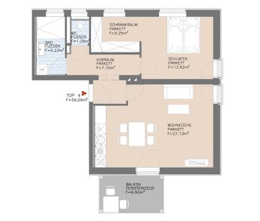 Moderne 2-Zimmer Wohnung mit Balkon - Photo 1