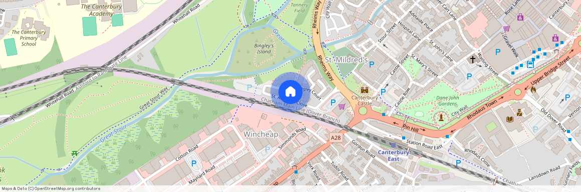 St Andrews Close, Canterbury, Kent, CT1