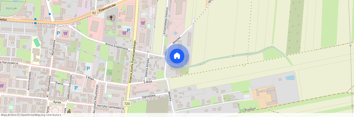 Orologio bud. A/ Wiejska 4, Błonie, Błonie, warszawski zachodni, mazowieckie