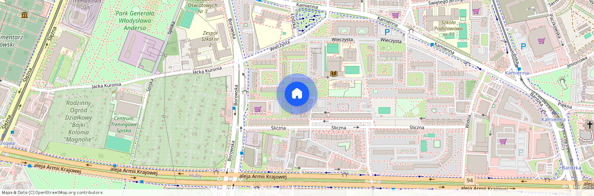 ul. Śliczna, Huby, Krzyki, Wrocław, dolnośląskie