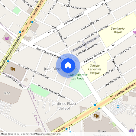 Calle Capuchinas, Zona de estudio, Guadalajara, Región Centro, Jalisco, 44510, México