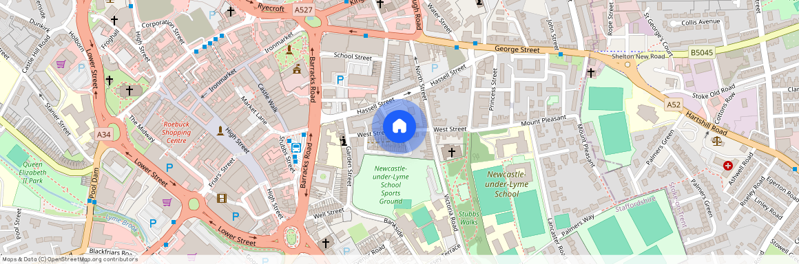 West Street, Newcastle, Staffordshire, ST5 1BH