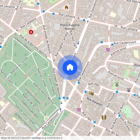 Appartement à louer rue Damrémont, Paris 18ème