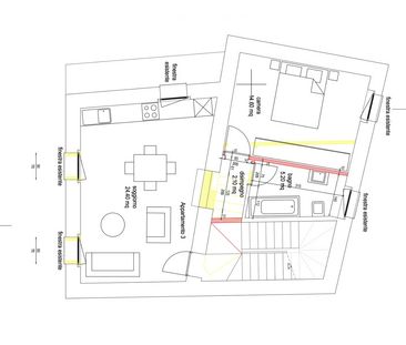 2.5 Zimmer, 49 m² - Foto 4