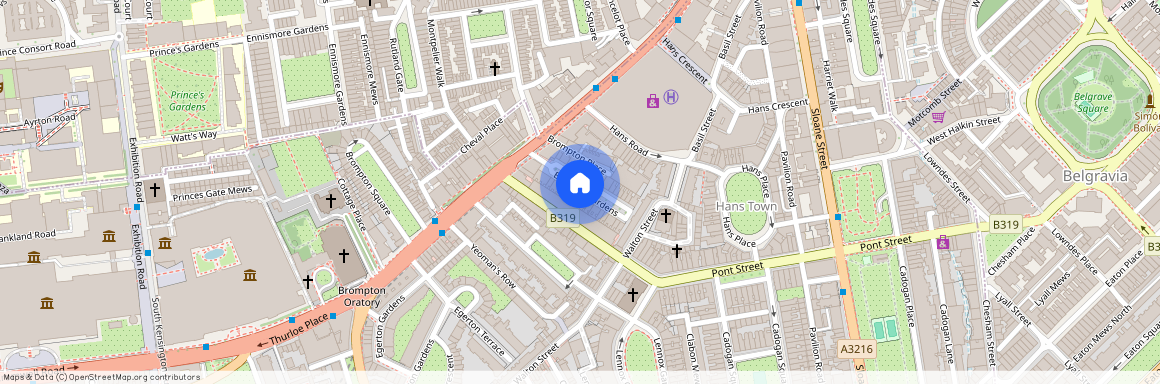 Beaufort Gardens Knightsbridge SW3, London, SW3