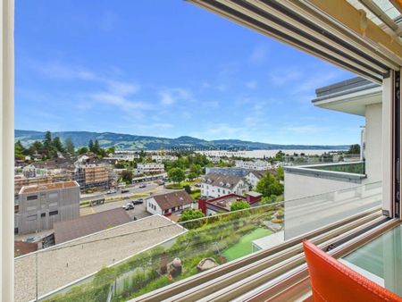 Light-flooded terraced house with fantastic lake, castle and mountain views - Photo 5