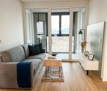 Moderne 3-Zimmer-Wohnung mit Einbauküche und Co-Working-Räumen – Pe... - Photo 2