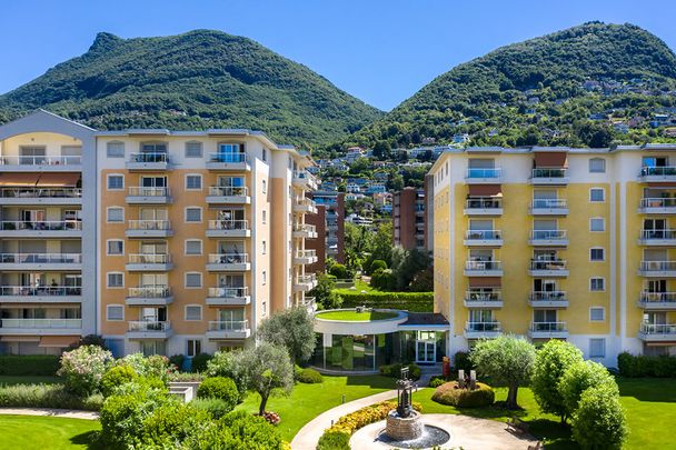 Viganello - Affittasi appartamento arredato 3.5 locali con balcone - Foto 1