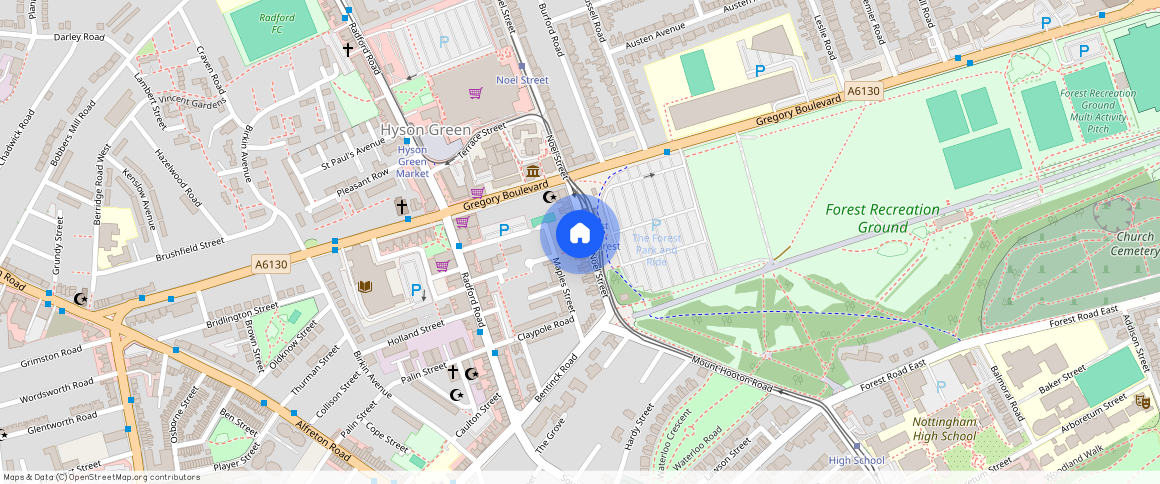 ** Noel Street, Nottingham