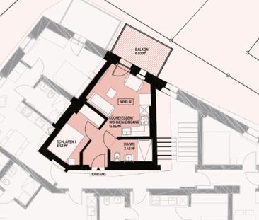 NEW CONSTRUCTION: Completely renovated 2.5-room apartment with balcony - Photo 4