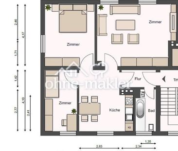 3 Zimmer Wohnung zu vermieten inkl. option. neuer Einbauküche - Foto 4