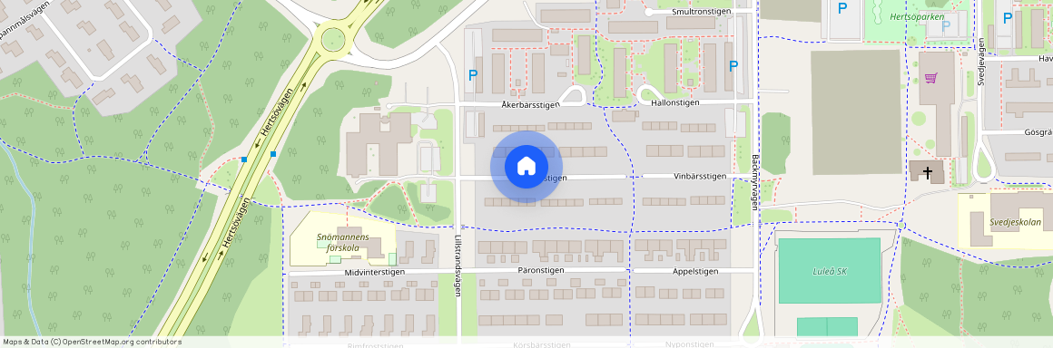 Blåbärsstigen, Luleå