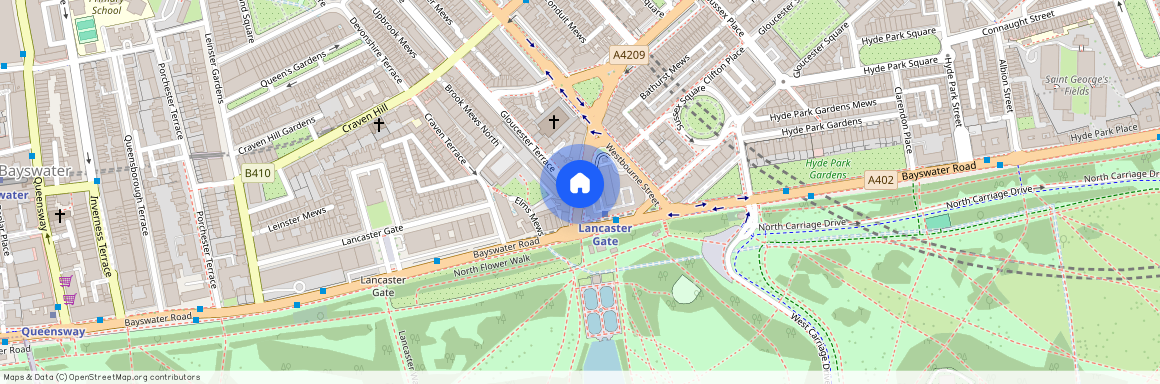 Lancaster Terrace, Bayswater, London, W2