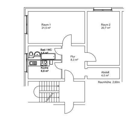 Gemütliche 2-Zimmerwohnung plus 300,00 € Gutschein - Photo 1