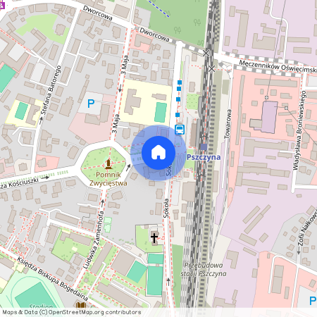 ul. Tadeusza Kościuszki, Pszczyna, Pszczyna, pszczyński, śląskie