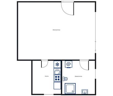 1-Zimmerwohnung - ruhig wohnen im Hinterhaus! - Photo 1