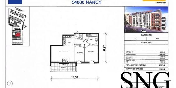 T3 AVEC TERRASSE ET PARKING - Photo 3