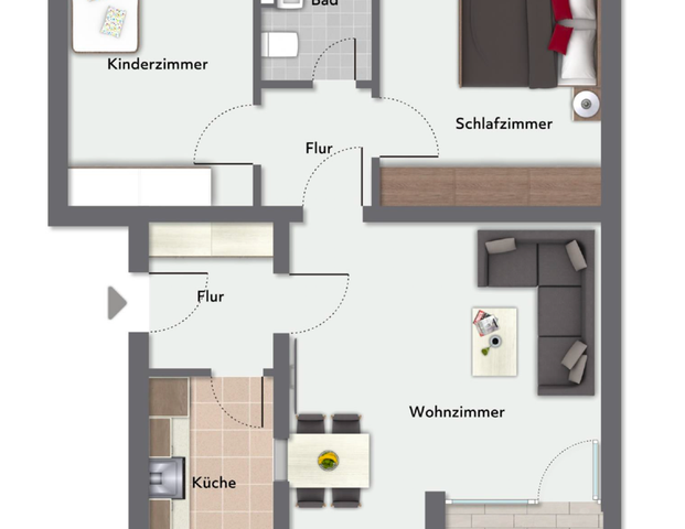 Helle 3-Zimmer Wohnung mit Balkon in Bremen-Huchting (Sodenmatt) - Foto 1