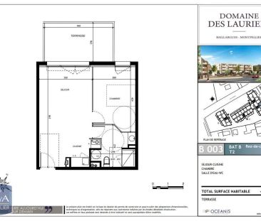 Appartement à louer 2 pièces 40.65m² - Photo 2