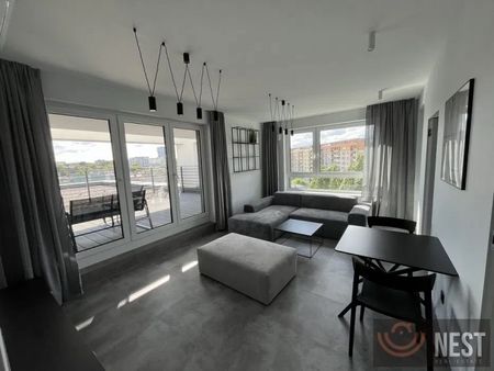 Na wynajem urządzone 2 pokoje z tarasem - apartamentowiec w CENTRUM - Фото 3