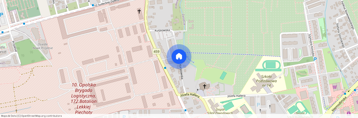 ul. Kurpiowska, Zaodrze, Opole, opolskie