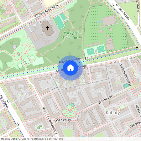 ul. Kazimierza Jeżewskiego, Kabaty, Ursynów, Warszawa, mazowieckie