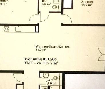 4½ Zimmer-Wohnung in Winterthur - Stadt, möbliert, auf Zeit - Photo 3